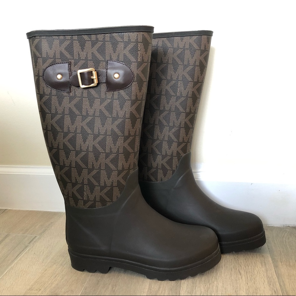 Michael Kors Monogram Knee-high Rain Boot